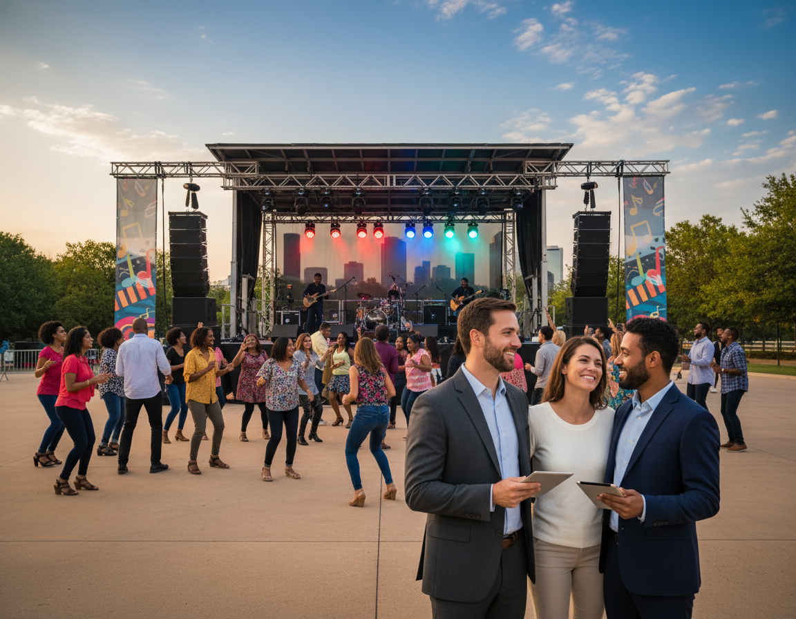 Band Stage Rental Houston